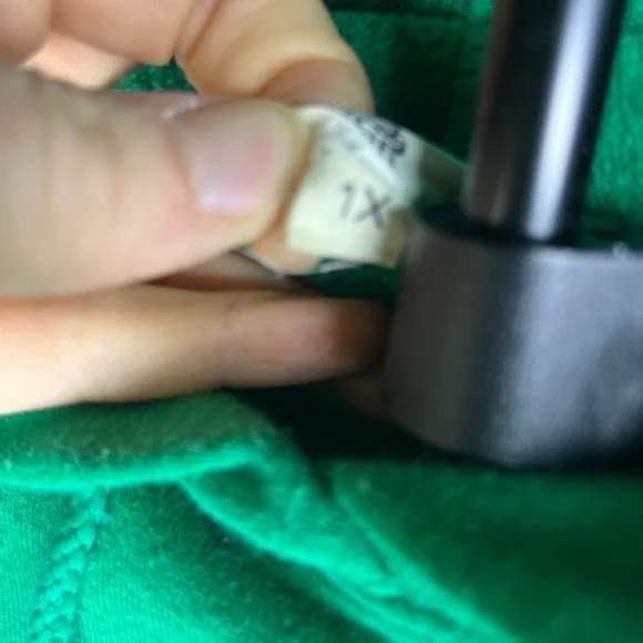 Ascot+Hart Green Hoodie Size 1X - Picture 3 of 3